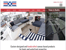 Tablet Screenshot of custommarinecanvas.com